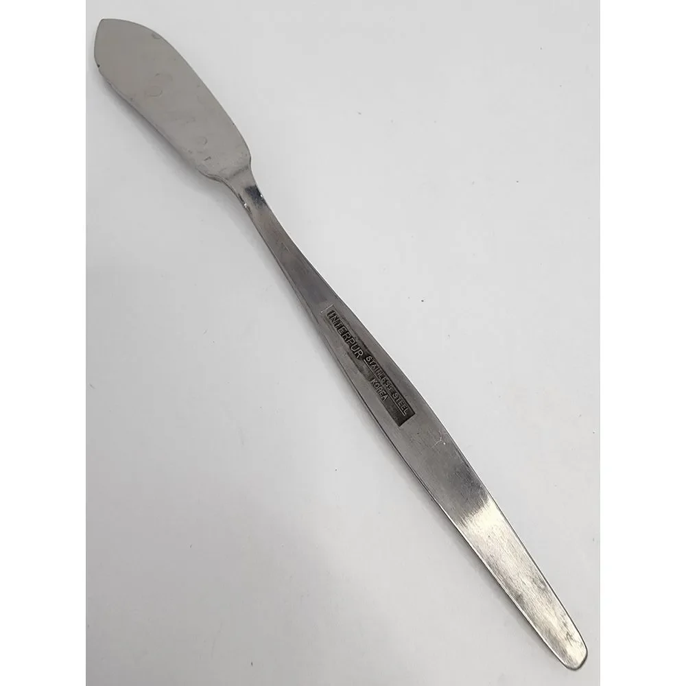 Interpur INR3‎ Butter Knife Flat Handle Stainless Steel Korea - 1 Piece